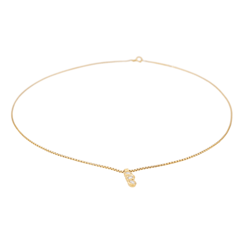Collier Collier trilogie - Collier en or jaune 18 carats et diamants 58 Facettes 3164016CN
