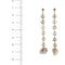 Boucles d'oreilles Boucles d’oreilles pendantes en or jaune 18 ct, quartz fumé et perles 58 Facettes 31650