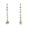 Boucles d'oreilles Boucles d’oreilles pendantes en or jaune 18 ct, quartz fumé et perles 58 Facettes 31650