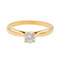 Bague 50 Bague solitaire en or jaune 18 carats avec diamant brillant 0,31 ct 58 Facettes 3172811RV