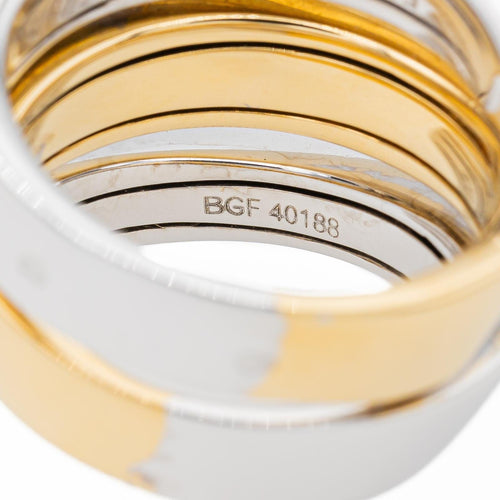 Bague 50 Fred - Bague en or blanc et or jaune 18 carats 58 Facettes 3175434CN