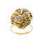 Bague 54 Bague fleur en or jaune 18 ct et diamants 58 Facettes 31805