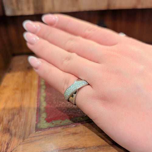 Bague 52 Bague en or blanc 18 carats et diamants 58 Facettes 31893