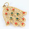 Pendentif Pendentif main en or jaune 18 carats, corail et calcédoines 58 Facettes 31897