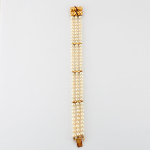 Bracelet Bracelet de perles rubis et diamants 58 Facettes DV0257-1