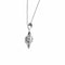 Collier Unoaerre - Collier de perles avec pendentif soleil et lune en or blanc 18 carats 58 Facettes 32074