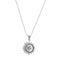 Collier Unoaerre - Collier de perles avec pendentif soleil et lune en or blanc 18 carats 58 Facettes 32074
