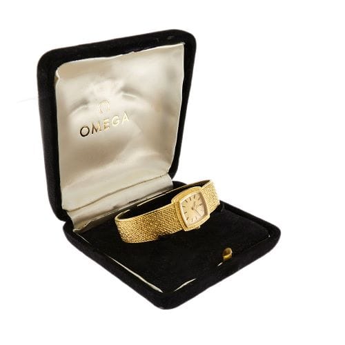 Montre Omega - Montre femme en or jaune 18 ct 58 Facettes 32185