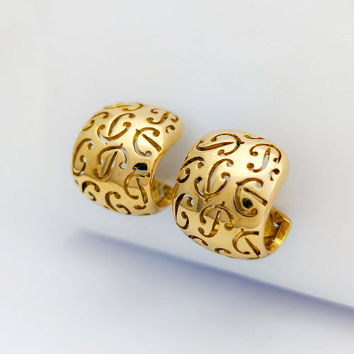 Boucles d'oreilles Poiray - Boucles d'oreilles en or jaune 18 carats 58 Facettes 32188