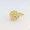 Bague 55.5 Bague florale ancienne en or jaune 18 carats 58 Facettes 32239
