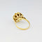 Bague 55.5 Bague florale ancienne en or jaune 18 carats 58 Facettes 32239