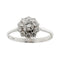 Bague 61 Bague fleur en or blanc 18 carats et diamants 0,95 ct 58 Facettes 32265
