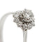 Bague 61 Bague fleur en or blanc 18 carats et diamants 0,95 ct 58 Facettes 32265