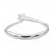 Bague 51 Bague solitaire en or blanc 18 carats avec diamant 58 Facettes 3227153CN