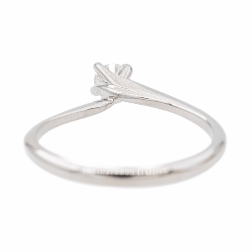 Bague 51 Bague solitaire en or blanc 18 carats avec diamant 58 Facettes 3227153CN