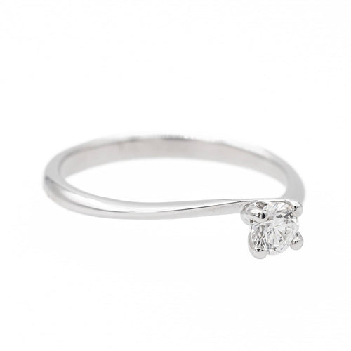 Bague 51 Bague solitaire en or blanc 18 carats avec diamant 58 Facettes 3227153CN