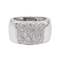 Bague 51 Bague pavée de diamants en or blanc 18 carats 58 Facettes 3230359CN