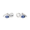 Boucles d'oreilles Piaget - Boucles d’oreilles en or blanc avec saphirs et diamants 58 Facettes 3230379CN