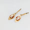 Boucles d'oreilles Boucles d’oreilles camées rondes en or jaune 18 carats 58 Facettes 32305