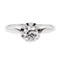 Bague 61 Bague solitaire en or blanc 18 carats avec diamant taille ancienne 58 Facettes 3241059CN