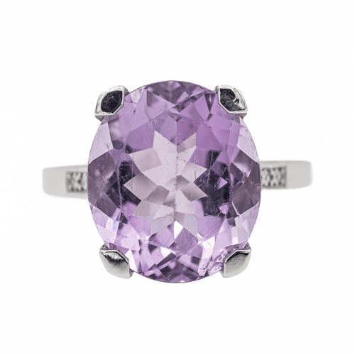 Bague 54 Mauboussin Mon Bébé d'Amour - Bague en or blanc améthyste et diamants 58 Facettes 3241065CN