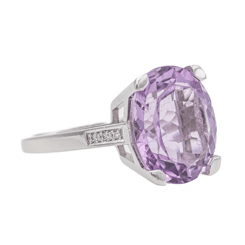 Bague 54 Mauboussin Mon Bébé d'Amour - Bague en or blanc améthyste et diamants 58 Facettes 3241065CN