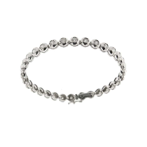 Bracelet Bracelet tennis - Bracelet en or blanc 18 ct et diamants 58 Facettes 32422