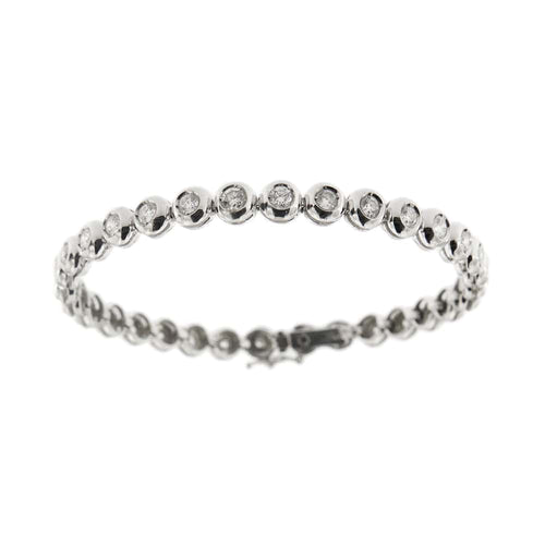 Bracelet Bracelet tennis - Bracelet en or blanc 18 ct et diamants 58 Facettes 32422