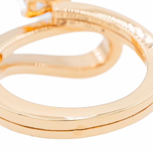 Bague 51 Repossi Serti inversé - Bague en or rose avec diamants 58 Facettes 3242300CN