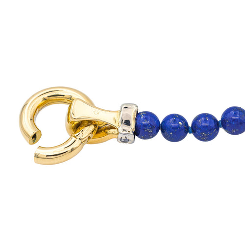 Bracelet Bracelet en or jaune et blanc 18 carats, lapis-lazuli et diamants 58 Facettes 3243859CN