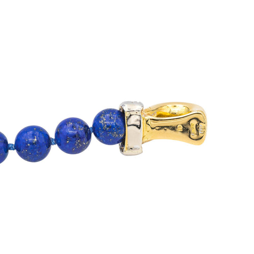Bracelet Bracelet en or jaune et blanc 18 carats, lapis-lazuli et diamants 58 Facettes 3243859CN