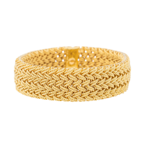 Bracelet Van Cleef & Arpels - Bracelet manchette en or jaune 18 carats 58 Facettes 3244793CN