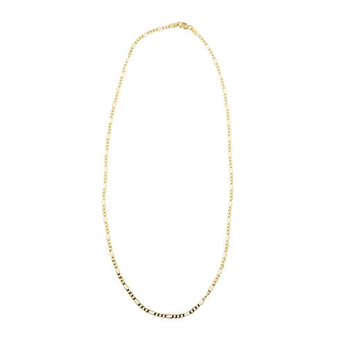 Collier Collier maille Figaro (gourmette 3+1) en or jaune 18 kt 58 Facettes 32486