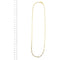 Collier Collier maille Figaro (gourmette 3+1) en or jaune 18 kt 58 Facettes 32486