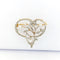Pendentif Broche pendentif floral en or jaune 18 carats, perles et diamants 58 Facettes 32601