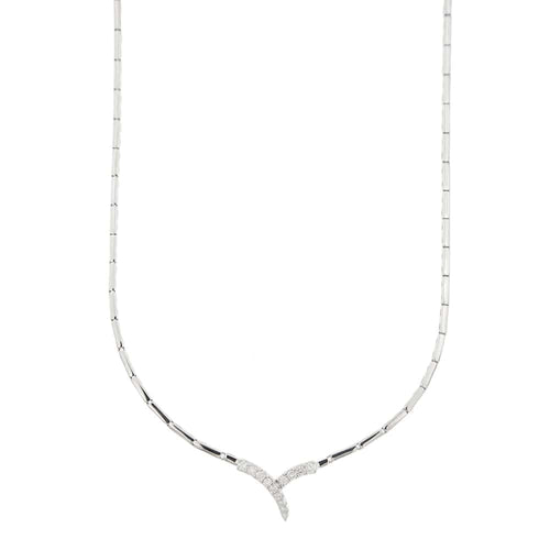 Collier Salvini - Collier en or blanc 18 ct avec diamants 58 Facettes 32630