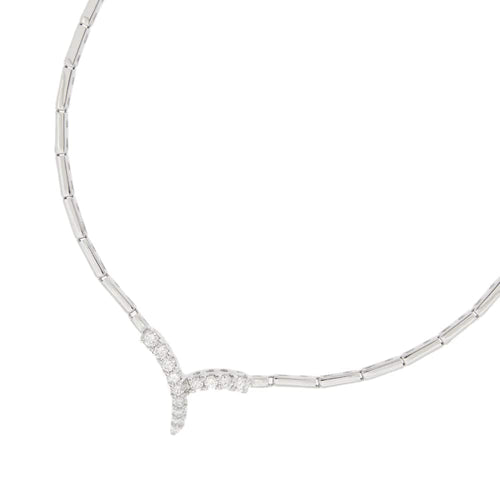 Collier Salvini - Collier en or blanc 18 ct avec diamants 58 Facettes 32630