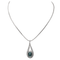Collier Collier pendentif en or blanc 18 carats saphir et diamants 58 Facettes 3263778CN