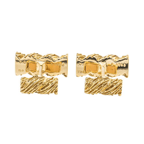 Boutons de manchette Van Cleef & Arpels - Boutons de manchette en or jaune 18 carats 58 Facettes 3263784CN