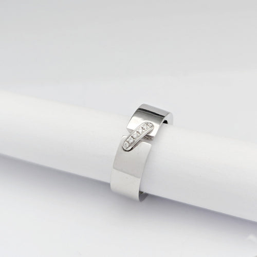 Bague 54 Chaumet Liens - Bague en or blanc 18 carats et diamants 58 Facettes 32657