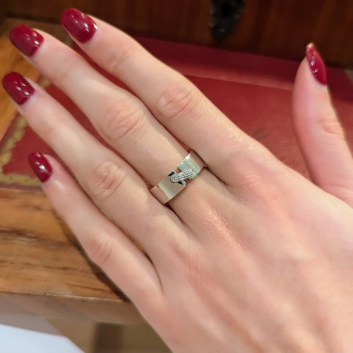 Bague 54 Chaumet Liens - Bague en or blanc 18 carats et diamants 58 Facettes 32657