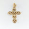Pendentif Pendentif croix en or jaune 18 carats et diamants 58 Facettes 32666
