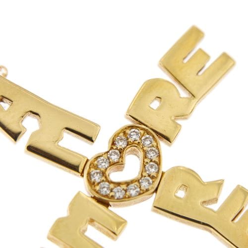 Collier Pasquale Bruni - Collier avec pendentif en or jaune 18 ct et diamants 58 Facettes 32809