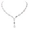 Collier Collier en or blanc 18 carats serti de diamants 58 Facettes 3281584CN