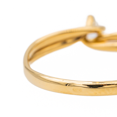 Bague 61 Bague solitaire en or jaune 18 carats avec diamant 58 Facettes 3288731CN