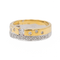Bague 52 Bague en or jaune et or blanc 18 carats sertie de diamants 58 Facettes 3289870CN