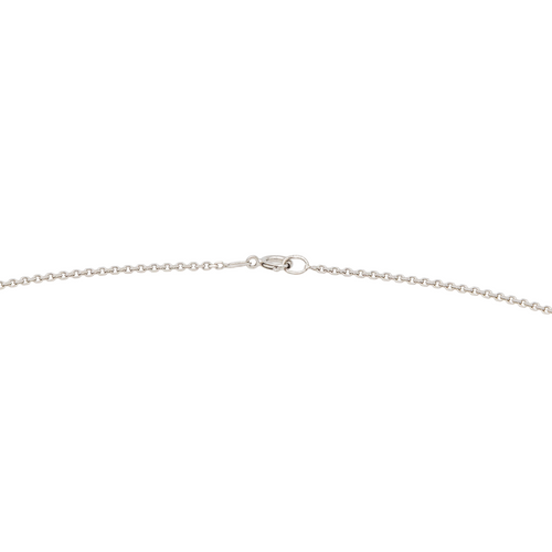 Collier Collier en or blanc 18 carats avec saphir et diamants 58 Facettes 3290287CN