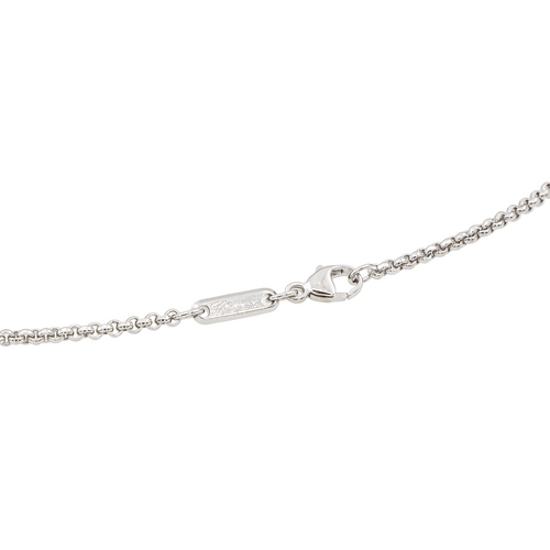 Collier Chopard Happy Diamonds - Collier pendentif cœur en or blanc et diamants 58 Facettes 3292155CN