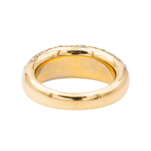 Bague 55 Bague cocktail bandeau en or jaune 18 carats et diamants 58 Facettes 3308096CN