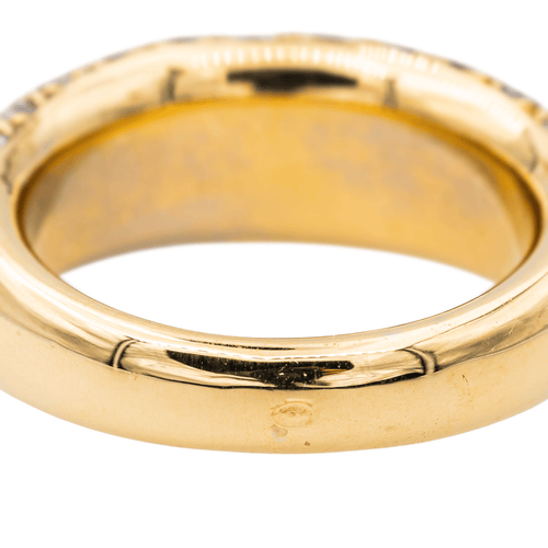 Bague 55 Bague cocktail bandeau en or jaune 18 carats et diamants 58 Facettes 3308096CN